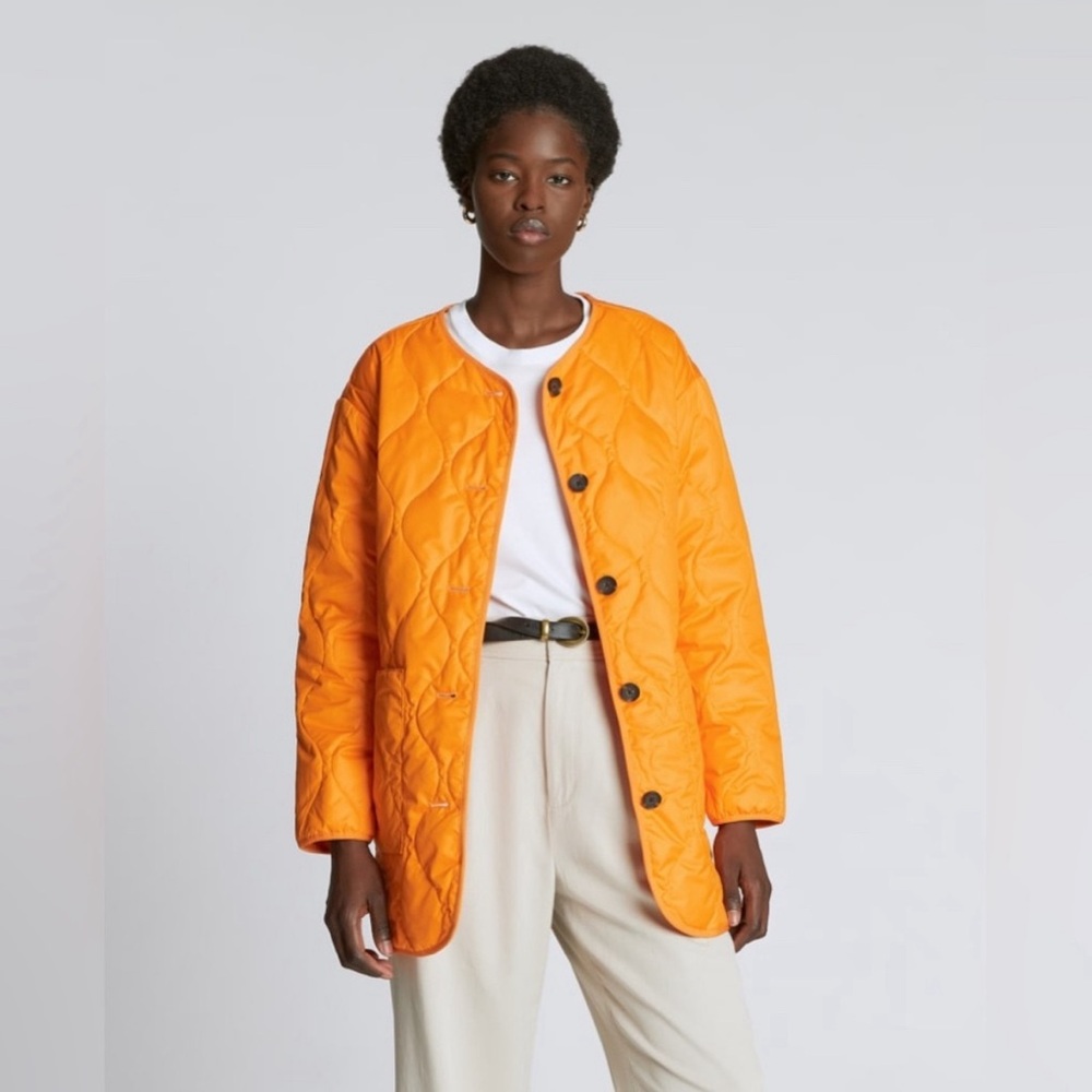 Everlane The Renew Quilted Mid Length Turmeric Small